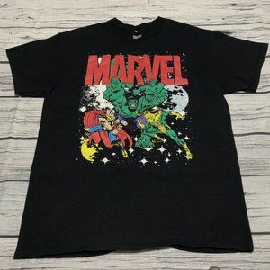 Marvel Comics Graphic T-Shirt Men’s Large, Retro Comic Book Print, Thor, Hulk…